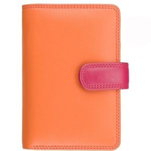 Женский кошелек из натуральной кожи RFID Visconti Rainbow Fiji RB51 Orange Multi