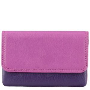 Ключниця з натуральної шкіри з RFID Visconti Rainbow Tahiti RB99 Plum Multi, Berry Multi (Фіолетово-рожевий мультиколір), Натуральна шкіра, Гладка