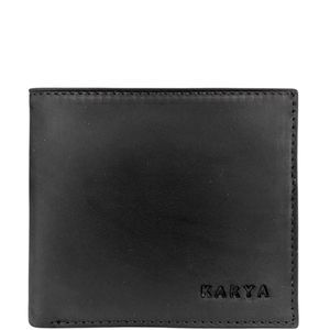 Портмоне Karya из натуральной кожи Crazy Horse KR0458-30 черного цвета