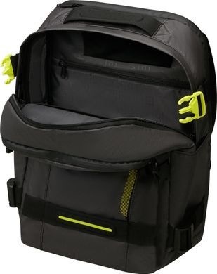 Рюкзак American Tourister Urban Track с пропиткой от влаги и ноутбука до 15,6" MD1*212 LMTD Black/Lime