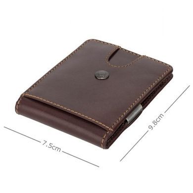 Портмоне-зажим из натуральной кожи Visconti Slim Chisel VSL57 Brown Monza