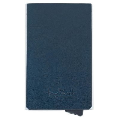 Кредитница из натуральной кожи и металла с RFID Tony Perotti Nevada 3771 navy (синяя)