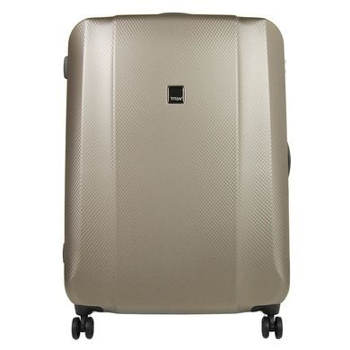 Валіза Titan Xenon Deluxe з полікарбонату на 4-х колесах 816404 (велика), 40-XenonDeluxe-Champagne, Велика L, 3,9 кг, 100-125 літрів, 113 л, 53 х 74 х 31 см, Одинарна, від 3 до 4 кг, Без розширення, Бежевий