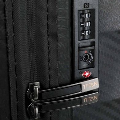 Валіза Titan Highlight з поліпропілену на 4-х колесах 842406 (мала), 8424-01 Black, 2,2 кг