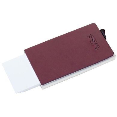 Кредитниця з натуральної шкіри та металу з RFID Tony Perotti Nevada 3771 bali (бордовий)