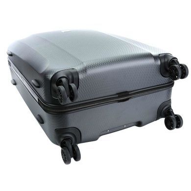 Чемодан Titan Xenon Deluxe из поликарбоната на 4-х колесах 816404 (большой), 04-XenonDeluxe-Graphite, Большой L, 3,9 кг, 100-125 літрів, 113 л, 53 х 74 х 31 см, Одинарна, від 3 до 4 кг, Без розширення, Сірий