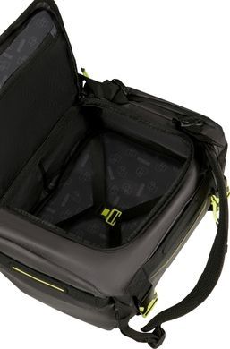 Рюкзак-сумка American Tourister Urban Track S для ручной клади в Wizz Air/Ryanair с пропиткой от влаги MD1*216 LMTD Black/Lime