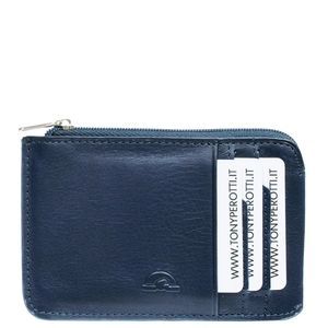 Кредитница с RFID Tony Perotti из натуральной кожи Nevada 3825 синяя
