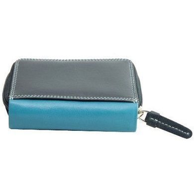 Женский кошелек из натуральной кожи с RFID Visconti Rainbow Hawaii RB53 Blue Multi