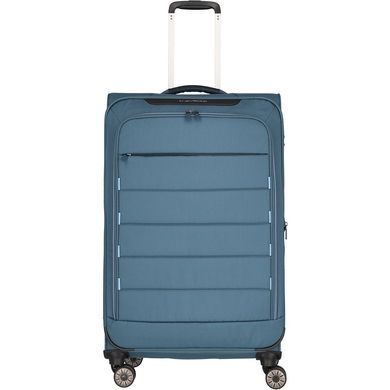 Валіза Travelite Skaii текстильна на 4-х колесах TL092649-25 panorama blue (велика)