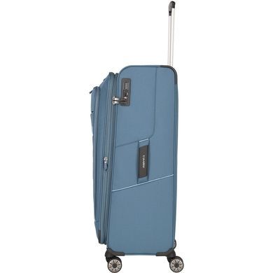 Валіза Travelite Skaii текстильна на 4-х колесах TL092649-25 panorama blue (велика)