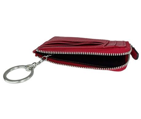 Кожаная ключница Tergan с карманами для карт TG0265 красного цвета