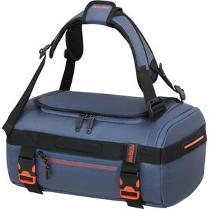 Рюкзак-сумка American Tourister Urban Track S для ручної поклажі в Wizz Air/Ryanair з просоченням від вологи MD1*216 LMTD Navy/Orange