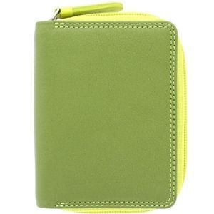 Женский кошелек из натуральной кожи с RFID Visconti Rainbow Hawaii RB53 Lime Multi