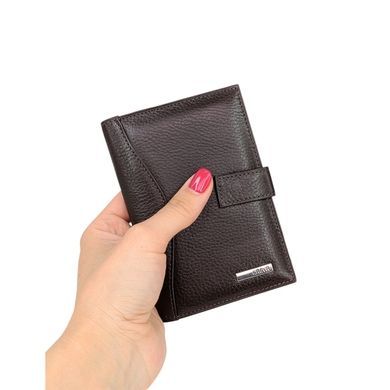 Кожаная обложка Karya на автодокументы KR445-39 темно-коричневого цвета