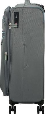 Легка валіза American Tourister AeroSpin текстильна на 4-х колесах MH6*002;18 Stone Basalt (середня)