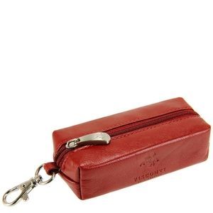 Ключница из натуральной кожи Visconti Monza Prato MZ18 Italian Red, Красный, Натуральная кожа, Гладкая