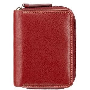 Женский кошелек из натуральной кожи с RFID Visconti Rainbow Hawaii RB53 Red Multi