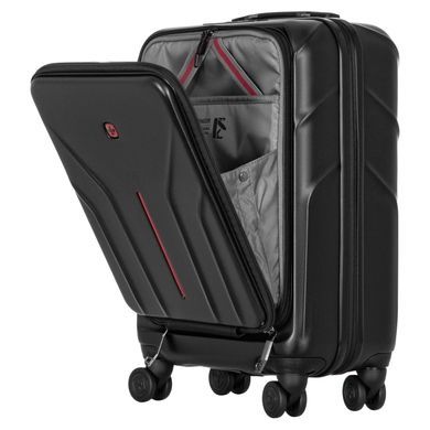 Чемодан Wenger Amplix фронтальное открытие из поликарбоната на 4-х колесах 653323 черный (малый)