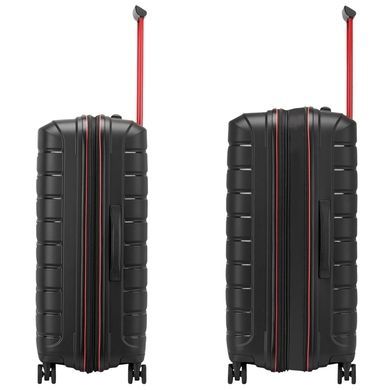 Чемодан Roncato B-Flying Move из полипропилена на 4-х колесах с расширением 418182 Smoke Black (средний)