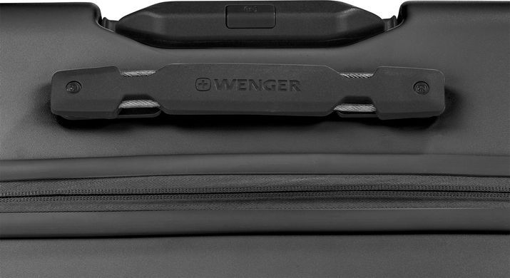 Чемодан Wenger Amplix фронтальное открытие из поликарбоната на 4-х колесах 653323 черный (малый)
