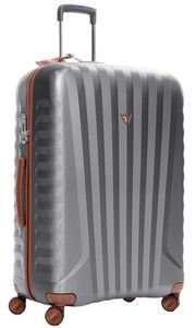Чемодан Roncato E-Lite из поликарбоната на 4-х колесах 5231/3445 Titanium/Cognac (большой)