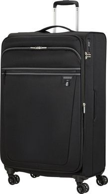 Легка валіза American Tourister AeroSpin текстильна на 4-х колесах MH6*003;09 Black (велика)