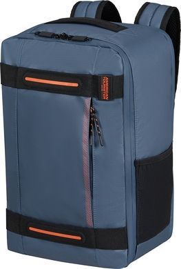 Рюкзак дорожный с пропиткой от влаги American Tourister Urban Track CABIN для ручной клади в Ryanair и ноутбука до 14" MD1*205 LMTD Navy/Orange
