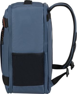 Рюкзак дорожный с пропиткой от влаги American Tourister Urban Track CABIN для ручной клади в Ryanair и ноутбука до 14" MD1*205 LMTD Navy/Orange