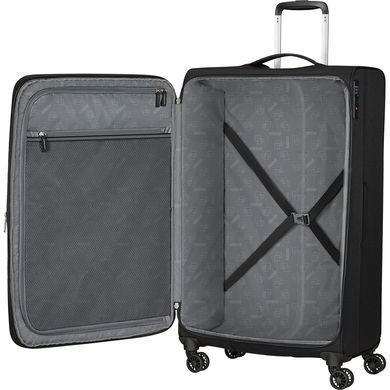 Легка валіза American Tourister AeroSpin текстильна на 4-х колесах MH6*003;09 Black (велика)