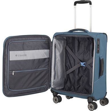 Валіза Travelite Skaii текстильна на 4-х колесах TL092647-25 panorama blue (мала)