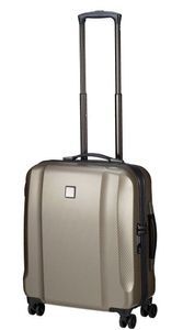 Чемодан Titan Xenon Deluxe из поликарбоната на 4-х колесах 816404 (большой), 40-XenonDeluxe-Champagne, SMART, 2,9 кг, 50-75 літрів, 57 л, 45 х 56 х 25 см, Одинарна, від 2 до 3 кг, Без розширення, Бежевий, British Airways (45x56x25), EasyJet (45х56х25)