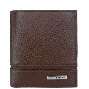 Мужское портмоне Karya из натуральной зернистой кожи KR0991-38 коричнево-рыжее