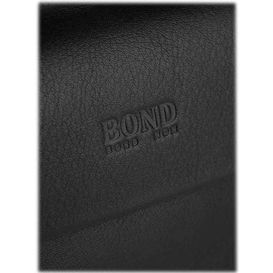 Шкіряний чоловічий клатч Bond NON із клапаном BN895-1 чорного кольору