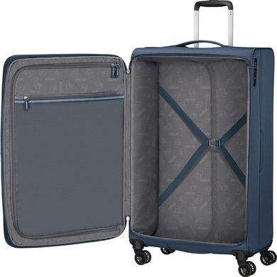 Легка валіза American Tourister AeroSpin текстильна на 4-х колесах MH6*003;31 Indigo (велика)