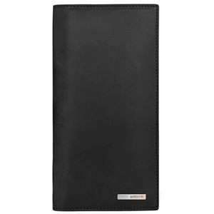 Вертикальный купюрник Karya из кожи Crazy Horse KR0472-30 черного цвета
