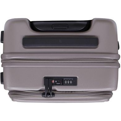 Чемодан Lojel Cubo V4 из поликарбоната на 4-х колесах Lj-1627-38421 Warm Gray (малый) с отделением для ноутбука до 15"