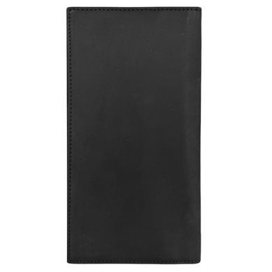 Вертикальный купюрник Karya из кожи Crazy Horse KR0472-30 черного цвета
