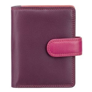 Женский кошелек из натуральной кожи Visconti Rainbow Bali RB40 Plum Multi